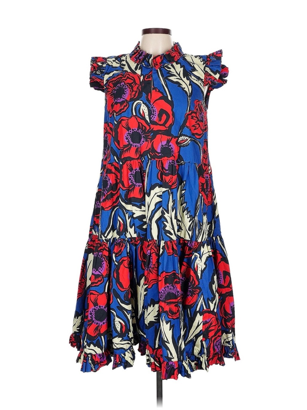 LA Double J Floral Dress Large